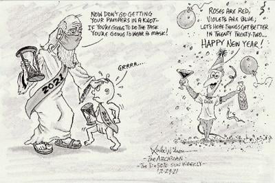 Tater cartoon for 12-29-21 New Years
