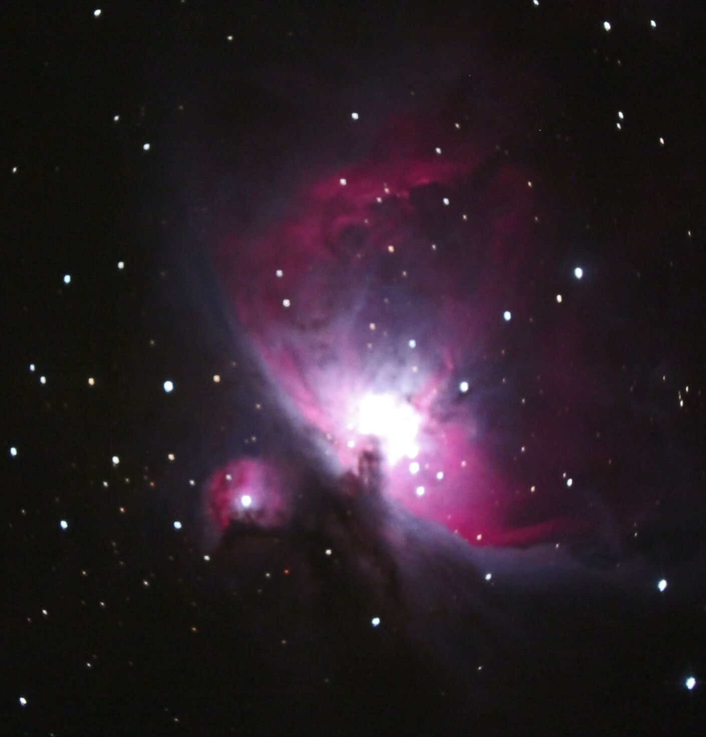 orion nebula 3 inch telescope view