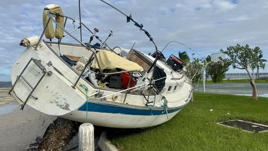 #39 IT #39 S CRAZY #39 Boats land in front yards in Punta Gorda Latest