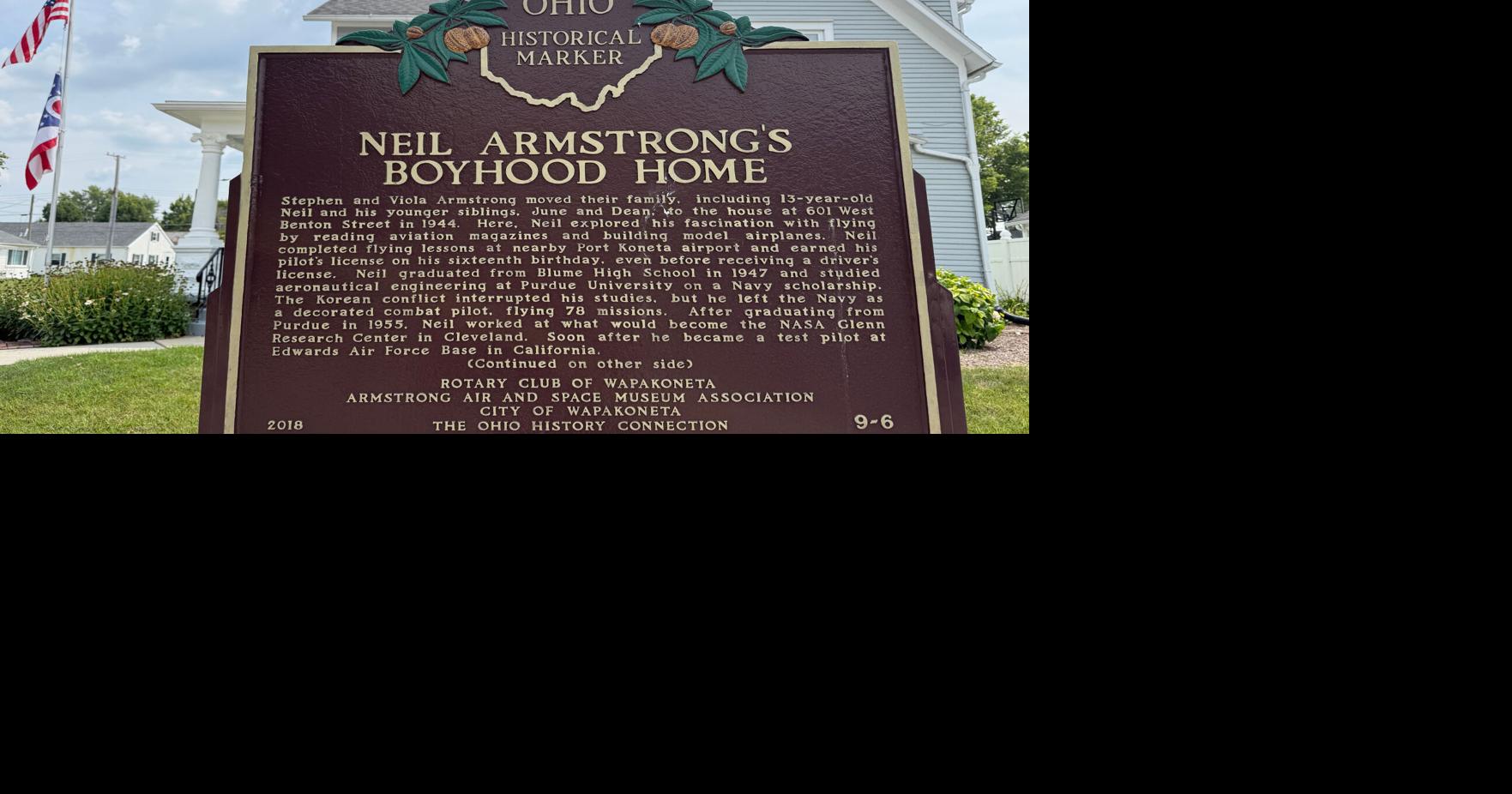 An historical society with pilot's help bought Neil Armstrong's boyhood home and will offer tours