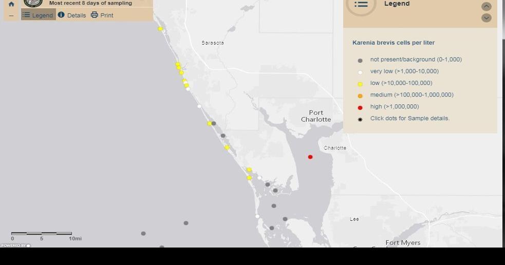 red tide map