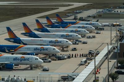 Allegiant planes at Punta Gorda Airport