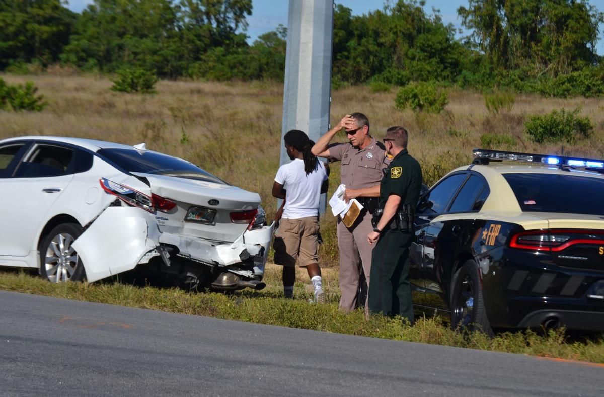 rear end wreck sends one into bushes highlands news sun