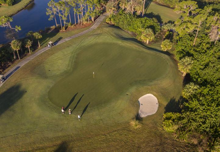 Teeing off at area courses Heron Creek Golf and Country Club Sun