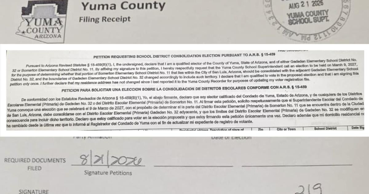 Petition filed to separate east San Luis from Somerton School District