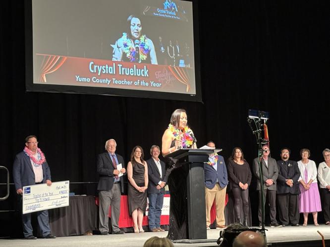 Crystal Trueluck is the Yuma County Teacher of the Year