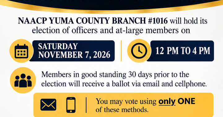 NAACP Yuma County Branch 2026 Elections