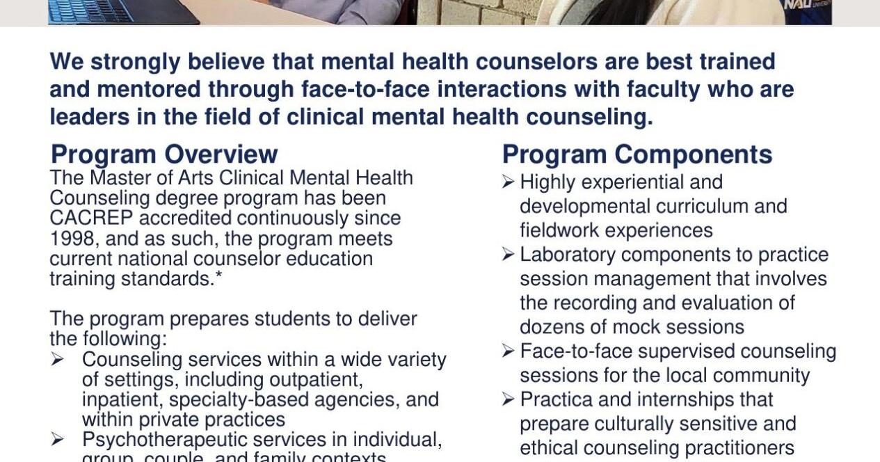 NAU–Yuma to launch M.A. in Clinical Mental Health Counseling this August - Vimarsana News