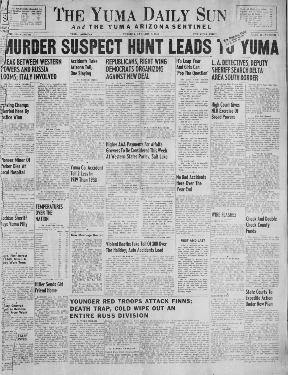 Yuma Daily Sun Today