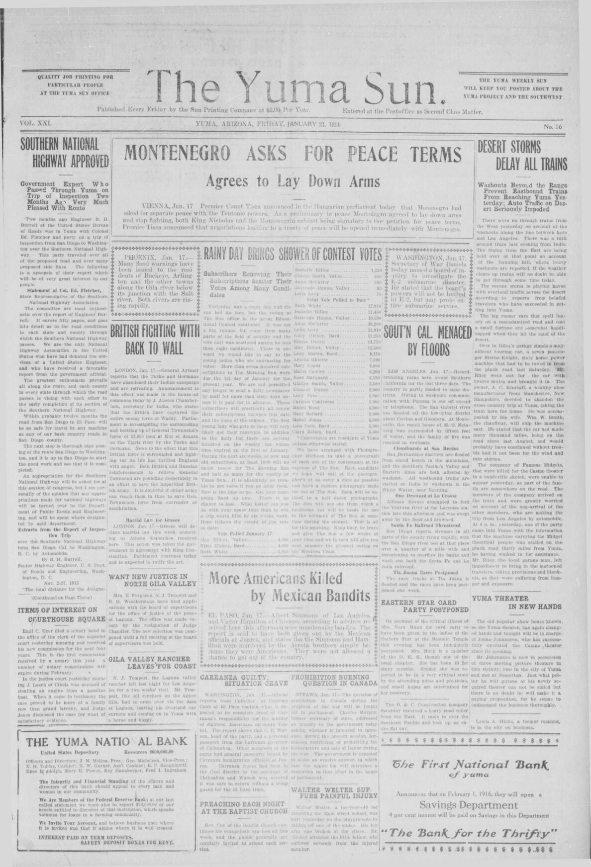 Pages from the Past Features