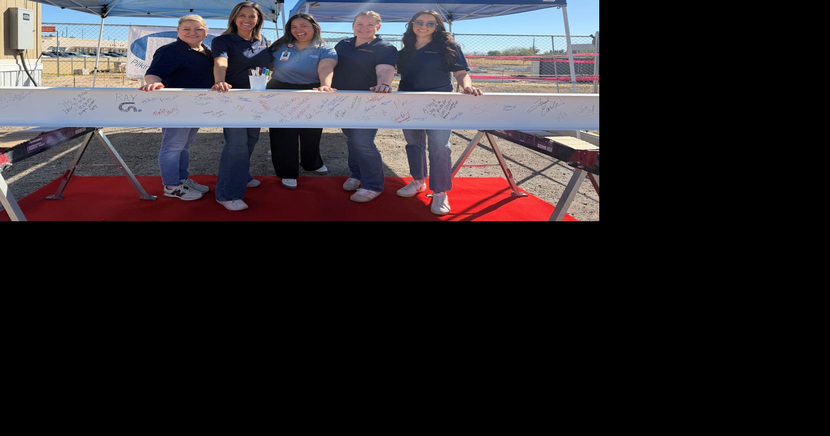 Community celebrates construction milestone of future Health Careers Center