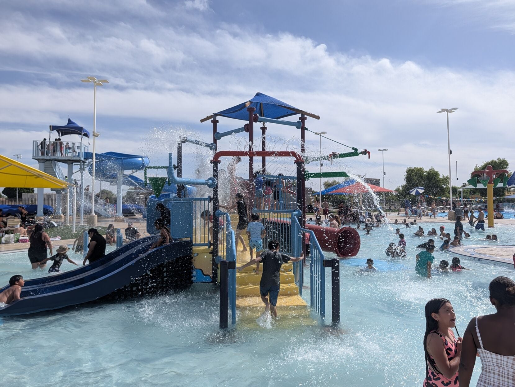 Residents participating in the city's new aquatics future feasibility survey process
