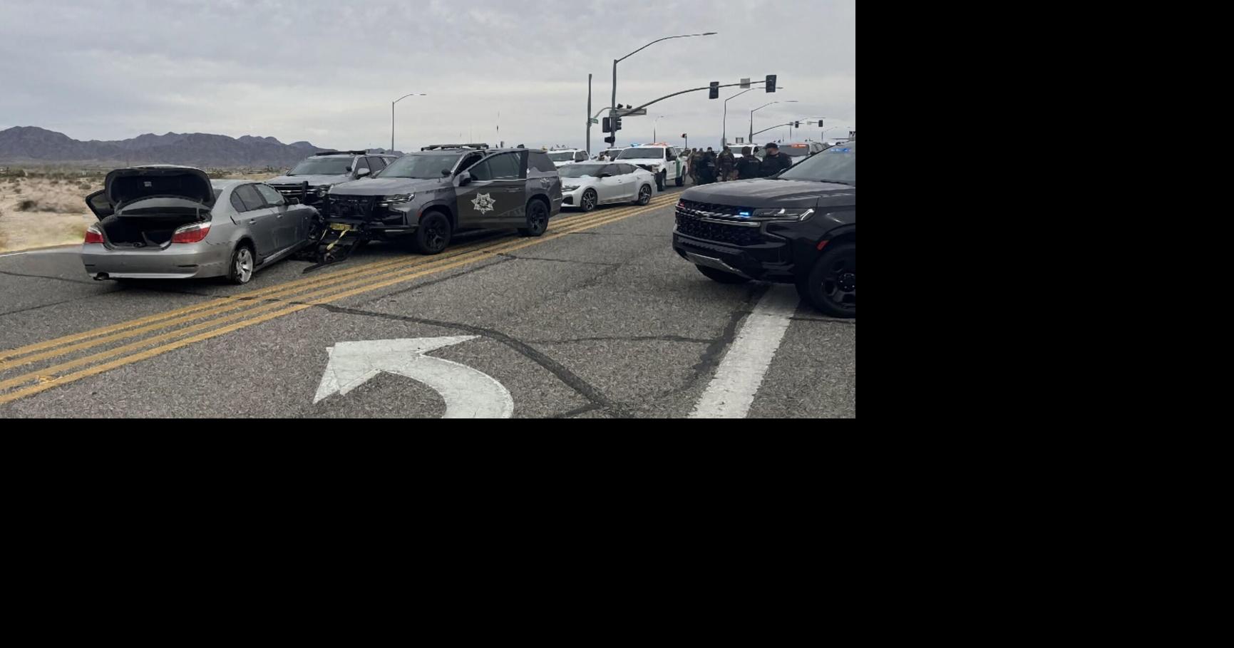 High-speed chase ends in arrest of wanted felon