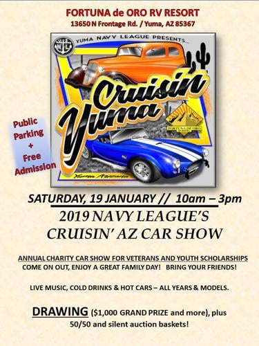 2019 Navy League #39 s Cruisin #39 AZ Car Show Calendar yumasun com